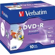 DVD+R диск Verbatim 4.7Gb 16x 43508 (10 шт.)