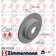 Тормозной диск ZIMMERMANN 280.3179.20 полный , задняя ось