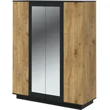 Шкаф Interline Quartz QZ-ШК3 (дуб нокс/черный)