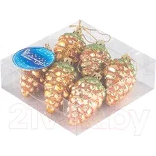 Елочная игрушка Волшебная страна Шишки 007475 (6 шт)