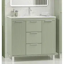 Brevita Тумба под умывальник Risacca Pistachio 90 RIS-06090-0842Я (фисташковый)