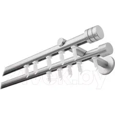 Карниз для штор Lm Decor Цилиндр 19/19мм 2р (сатин, 1.6м)