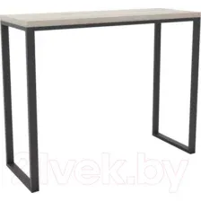 Барный стол Hype Mebel Классик 120x55 (черный/древесина белая)