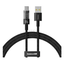 Кабель Baseus Gem Fast-Charging Data Cable USB Type-A - USB Type-C (1 м, черный)