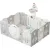 Игровой манеж UNIX kids SUPREME Space 160x160 Grey