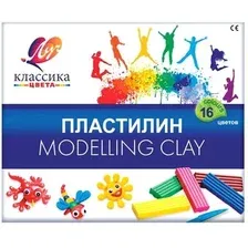 Пластилин Луч Классика 20С 1329-08 (16 цв)