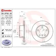 Тормозной диск Brembo 09975021