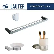 Набор аксессуаров для ванной Lauter 21SH1061  21SH1051  21SH1091  21SH7021 (Chrome, 4 предмета)