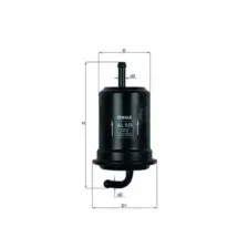Фильтр топливный KNECHT/MAHLE KL523