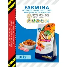 Cухой корм Farmina Tropical Selection для стерилизованных кошек с ягненком - 10 кг