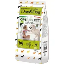 Корм для собак Dog&Dog Expert Opti-Select, 3822, ягненок, рис, 14 кг