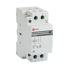 Контактор модульный EKF PROxima КМ 2М 63А NО+NC (km-2-63-11)