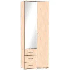 Шкаф распашной МДК ГШ1 2-х створчатый 2120x800x450 (дуб млечный)