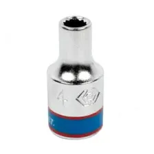 Головка торцевая двенадцатигранная 1/4" 4 мм KING TONY 233004M