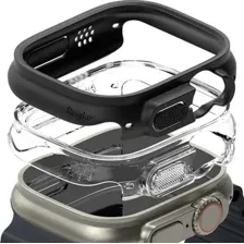 Чехол Ringke SLIM 2шт для APPLE WATCH ULTRA 1 / 2 (49 MM) CLEAR & MATTE BLACK
