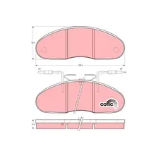 Тормозные колодки дисковые передняя ось TRW GDB1069