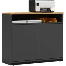 Тумба Crafto Тина 04 90x40x75 (графит дуб)