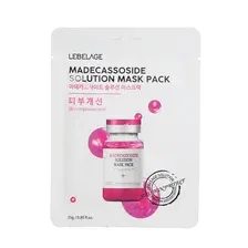 Тканевая маска для лица LEBELAGE Madecassoside Solution Mask Pack с мадекассосидом