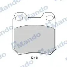 Тормозные колодки дисковые передняя ось MANDO MBF015081