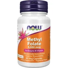 Витамин Now Foods Methyl Folate 5000 мкг (50 капсул)