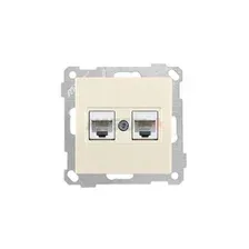 21 - Розетка 2хRJ-45 кат. 5e UTP, сл.кость