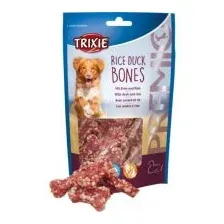Лакомства TRIXIE для собак косточки из утиного мяса с рисом, без глютена и сахара, PREMIO, 80 г