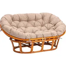Диван садовый Tetchair Mamasan 23/02 W с подушкой и ремешками (коньячный/меланж)