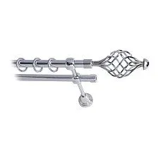 Карниз для штор Lm Decor Вираж 098 2р гладкий 25/16мм (хром, 2м)
