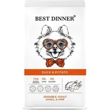 Сухой корм для собак Best Dinner Adult Sensible Mini Duck & Potato (1.5кг)