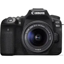 Зеркальный фотоаппарат Canon EOS 90D Kit 18-55mm IS STM (черный)