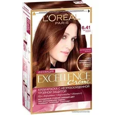 Крем-краска для волос LOreal Excellence 6.41 Элегантный медный