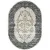 Ковер для жилой комнаты Bossan Rome 3281A-KGRI-BEJ-OVAL (2x2.9)