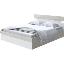 Кровать PROxSON Milton с ПМ 120x200 (дуб шамони светлый 124/белый)