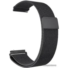 Браслет Rumi Milanese loop металлический 24 мм (черный)