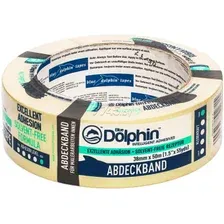 Лента малярная Blue Dolphin 38мм (50м, желтый)