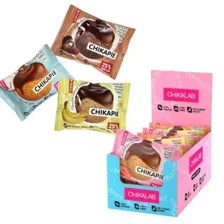 Протеиновое печенье Chikalab, АССОРТИ №1, 9 шт по 60г
