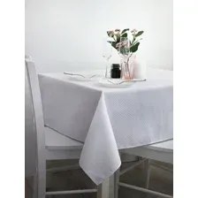 Скатерть Моготекс Рис.2304/010101 (110x150, белый ромб)