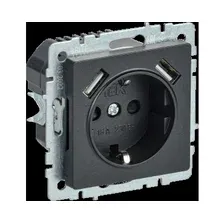 Розетка IEK Brite BR-R14-16-U21-D31-K02