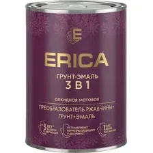 Грунт-эмаль Erica 3 в 1 (800г, графитовый серый)