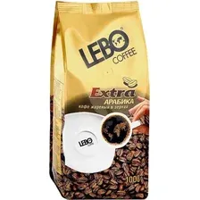 Кофе LEBO Coffee Extra Арабика зерновой 1 кг