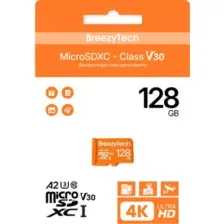 Карта памяти BreezyTech Ultra microSD 128GB Class 10/A2/V30 (без адаптера)