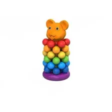Развивающая игрушка Нордпласт Пирамидка-звездочка Медведь 429