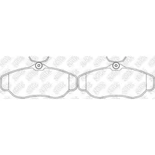 Тормозные колодки дисковые передняя ось NIBK PN0295