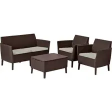 Набор садовой мебели Salemo 2-sofa set коричневый