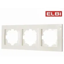 Рамка 3-я, кремовый, EL-BI Vega 510-010300-227
