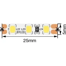 Светодиодная лента Byled BLS2835-120-24-9.6-NW-PRO+-5mm