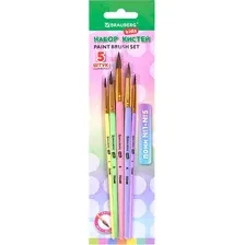 Набор кистей Brauberg Kids. Пони / 201072 (5шт)