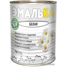Краска Эмалька ПФ-115 С 0.9 л (белый)