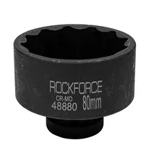 RockFORCE - Торцевая головка, ударная, 1", 80мм,12гр. / RF-48880