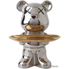 Статуэтка Merry Bear Home Decor Violent Bear Серебро 30001210
